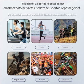 Férfi Coolmax ötujjú zokni hegymászáshoz и maratonhoz, rövid bokáig érő sportzokni kültéri futáshoz