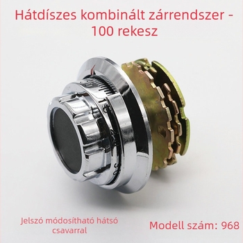 Páncélszekrény számzár 968 – 3 korong, 100 lépték