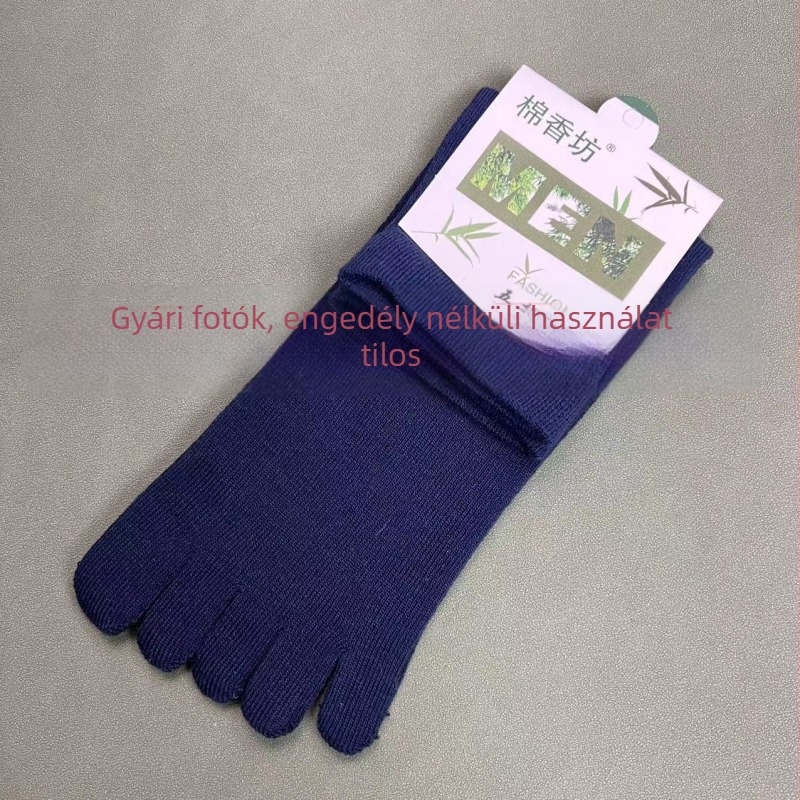 Uniszex ötujjú zokni sporthoz, középhosszú, négy évszakos, légáteresztő és nedvszívó