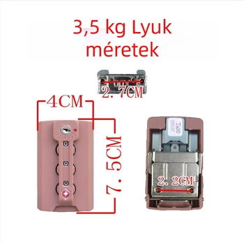 Bőröndzár csat jelszavas zárral – ABS anyag, lopás elleni védelem, cserealkatrész