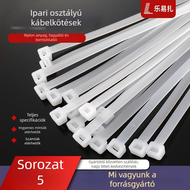 Önzáró nylon kábelkötegelők PA66, Leyi zai márka, tároláshoz