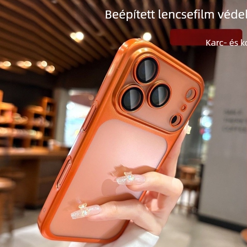 Matt elektroplatált védőtok iPhone 13/13 Pro/13 Pro Max és iPhone 14/14 Pro/14 Pro Max/14 Max számára — teljes védelem, csúszásmentes, hőelvezetés, ujjlenyomatmentes