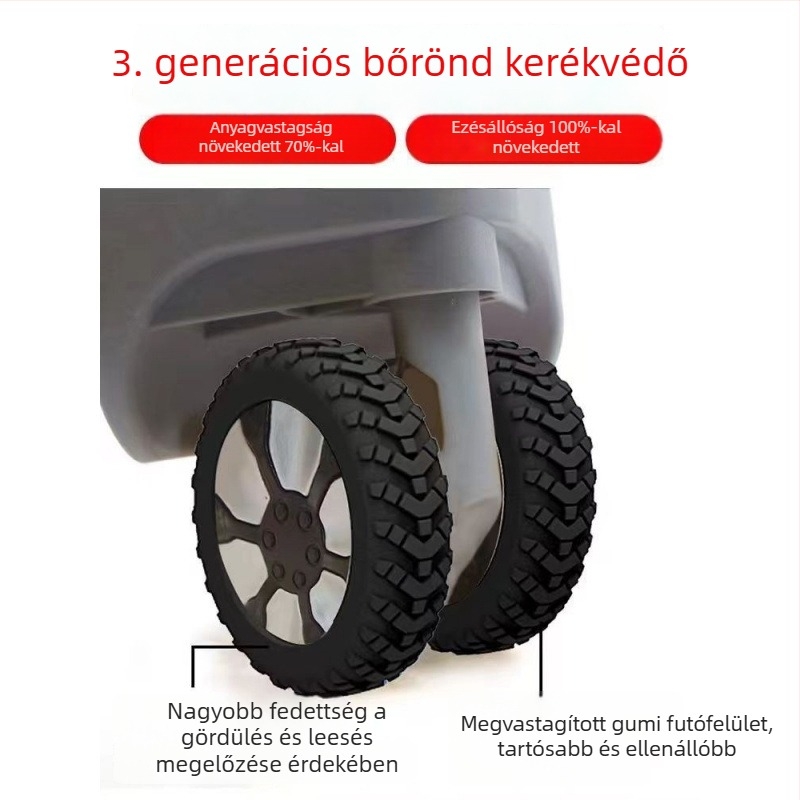 3. generációs frissített bőröndkerék védőburkolat, TPR anyag, csendes, kopásálló, ütésálló
