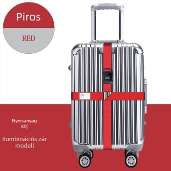 Nylon bőröndszíj lopás elleni védelemmel, ütésálló és tehercsökkentő kialakítással (Anyag: Nylon; Funkciók: Lopás elleni védelem, Ütésállóság, Tehercsökkentés; Márka: Saját gyártás)