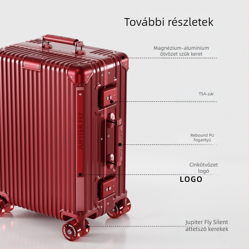 Manluzhe PC utazótáska TSA kombinációs zárakkal, omni irányú kerekek, 4,8 kg, kopásálló és lopás elleni utazótáska