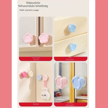 Szívócsésze ajtófogantyú üveges csúszóajtókhoz és szekrényekhez, lyukasztás nélküli, cink ötvözet, modell Cyp+3