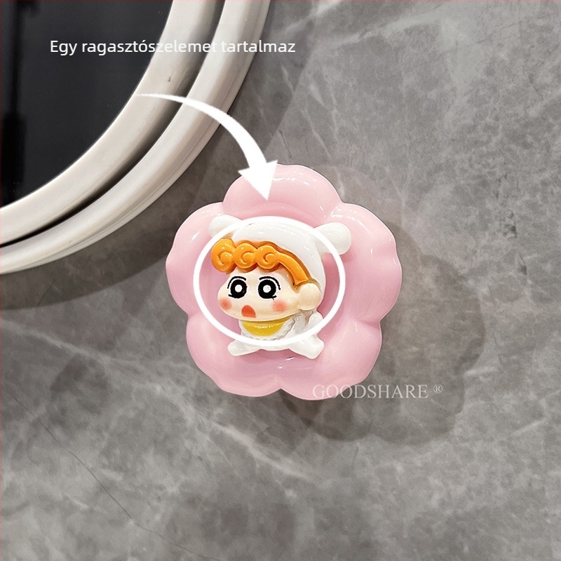 Szívócsésze ajtófogantyú üveges csúszóajtókhoz és szekrényekhez, lyukasztás nélküli, cink ötvözet, modell Cyp+3