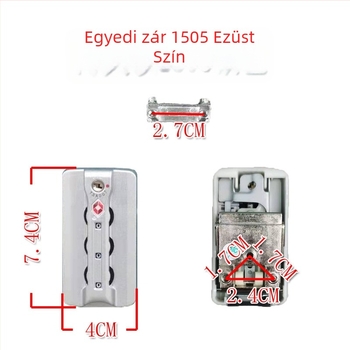 TSA007 poggyász zár alkatrészek — jelszavas zár, ABS anyag, lopás elleni