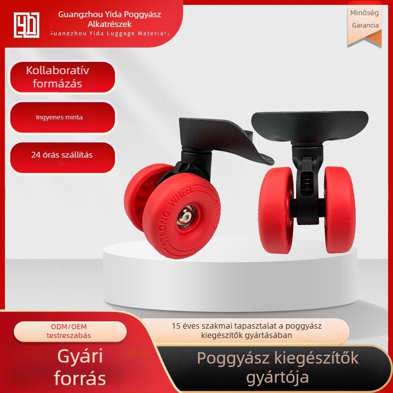 Bőröndökhöz univerzális kerekek – csendes, ütéscsillapító, 360° forgás