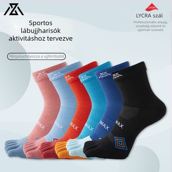 Ötujjas sportzokni uniszex – nylon, gyors száradás, 200N