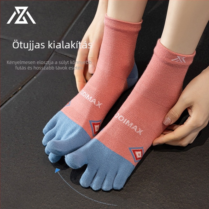 Ötujjas sportzokni uniszex – nylon, gyors száradás, 200N