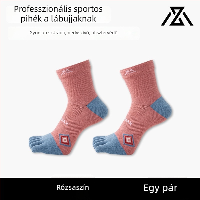 Ötujjas sportzokni uniszex – nylon, gyors száradás, 200N