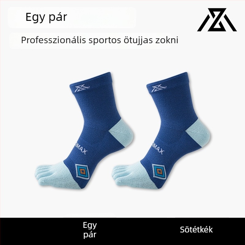 Ötujjas sportzokni uniszex – nylon, gyors száradás, 200N