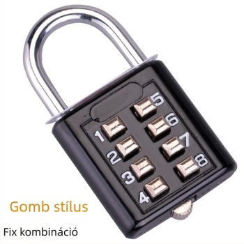Cink ötvözetből készült mechanikus kulcsos zár, családi használatra, modern minimalist stílus, 3 mm vastagság, 30 mm távolság