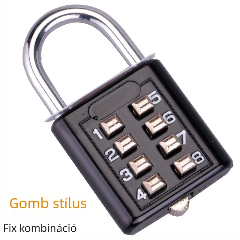 Cink ötvözetből készült mechanikus kulcsos zár, családi használatra, modern minimalist stílus, 3 mm vastagság, 30 mm távolság