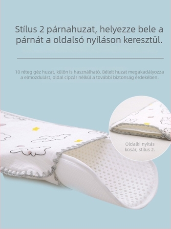 Felhő párna újszülötteknek — Bibione/Bibiwan — 100% pamut — rajzfilm-stílus — 0–1 éves korosztály