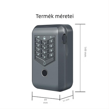 Intelligens kulcszáras doboz Kerong Kr–kb148, cinkötvözet, falra szerelhető, modern egyszerű stílus