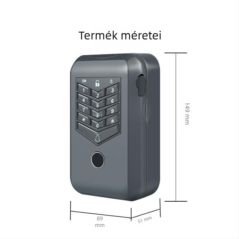Intelligens kulcszáras doboz Kerong Kr–kb148, cinkötvözet, falra szerelhető, modern egyszerű stílus