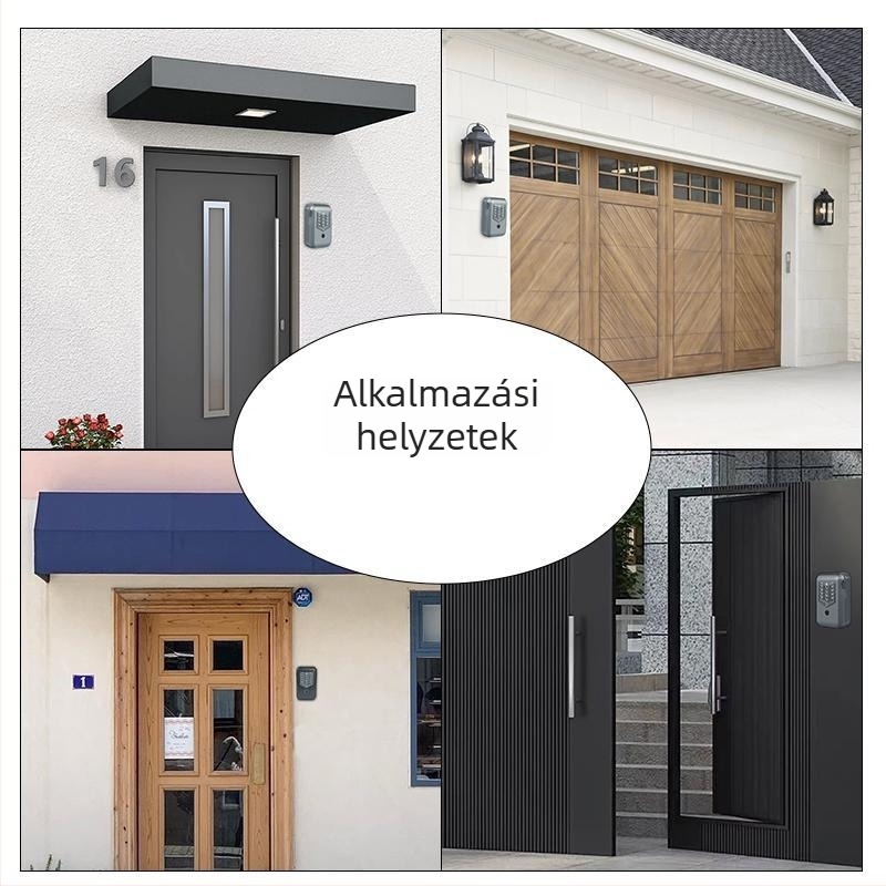 Intelligens kulcszáras doboz Kerong Kr–kb148, cinkötvözet, falra szerelhető, modern egyszerű stílus