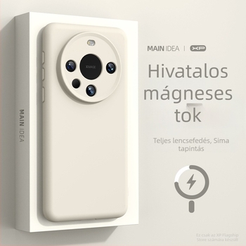 Huawei Mate80-hoz készült mágneses rögzítésű, ütésálló, folyékony szilikon védőtok