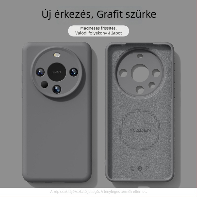 Huawei Mate80-hoz készült mágneses rögzítésű, ütésálló, folyékony szilikon védőtok
