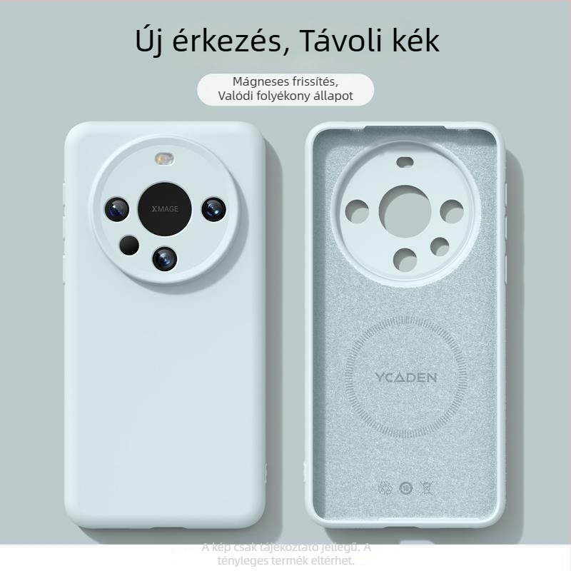 Huawei Mate80-hoz készült mágneses rögzítésű, ütésálló, folyékony szilikon védőtok