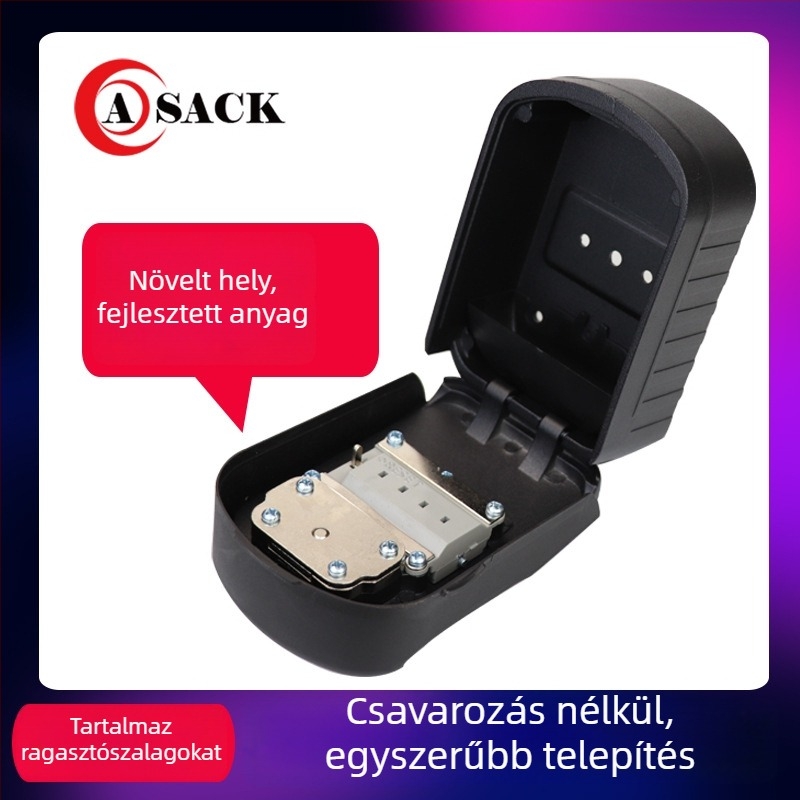 ASACK G11 Számkódos kulcstartó doboz — alumínium ötvözet, szerelés nélkül, dupla nyitás
