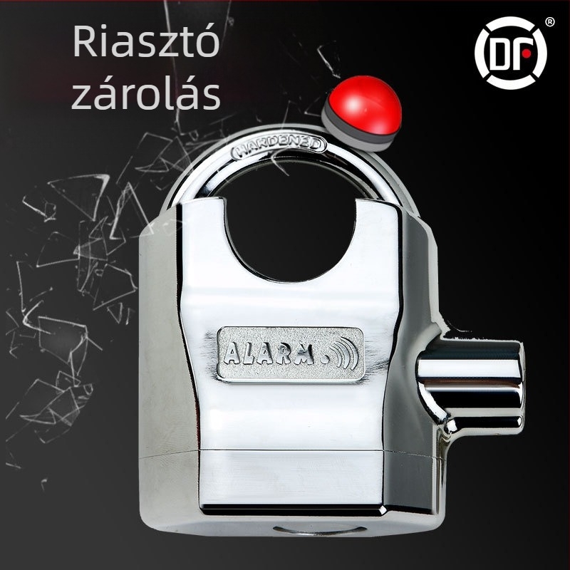 DF riasztóval ellátott lakat ajtókhoz és ablakokhoz, modell 8325L, ötvözet acélból, háztartási használatra