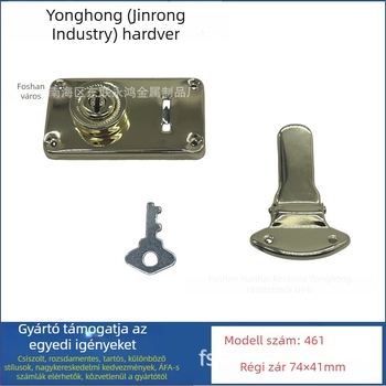 Poggyász zár - Yonghong, vas testű, Termékkód 461, Poggyász kiegészítők