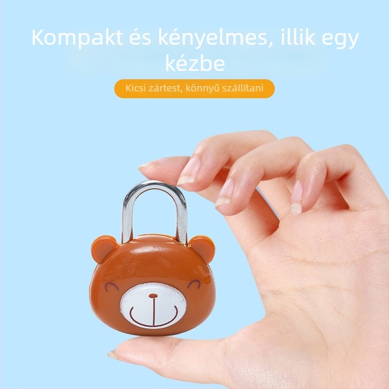 Bear lock háztartási lakat – Modell Bear lock, anyag Vas + ABS, táskákhoz, fiókokhoz és dobozokhoz, modern minimalista stílus