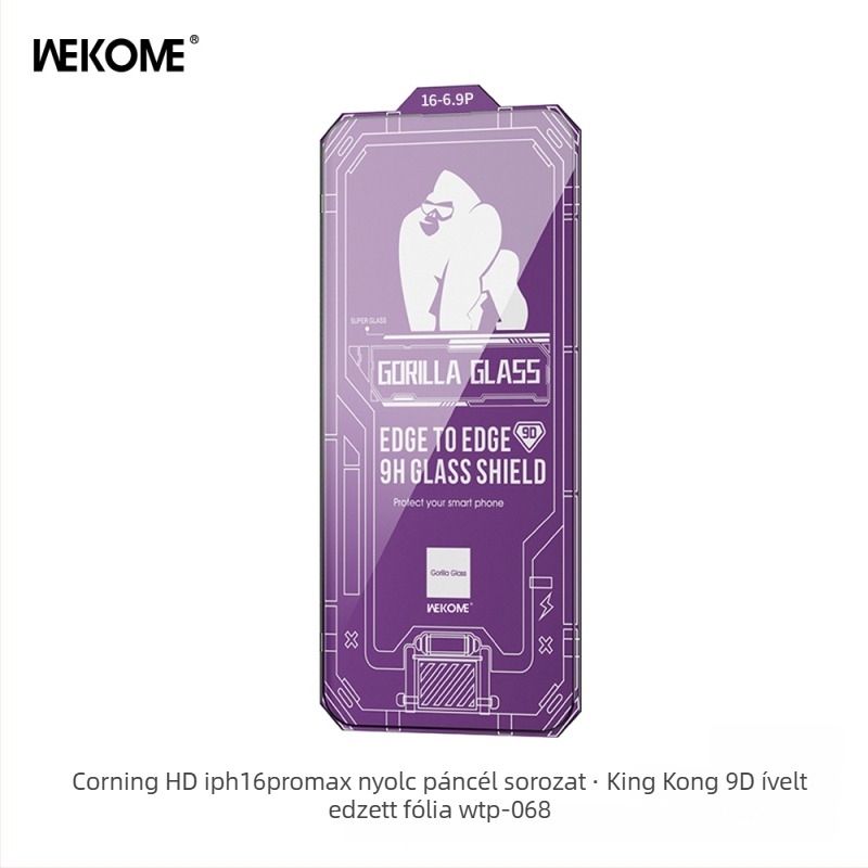 WEKOME HD Corning edzett üveg kijelzővédő iPhone-hoz — magánéletvédelmi funkció, teljes képernyős védelem