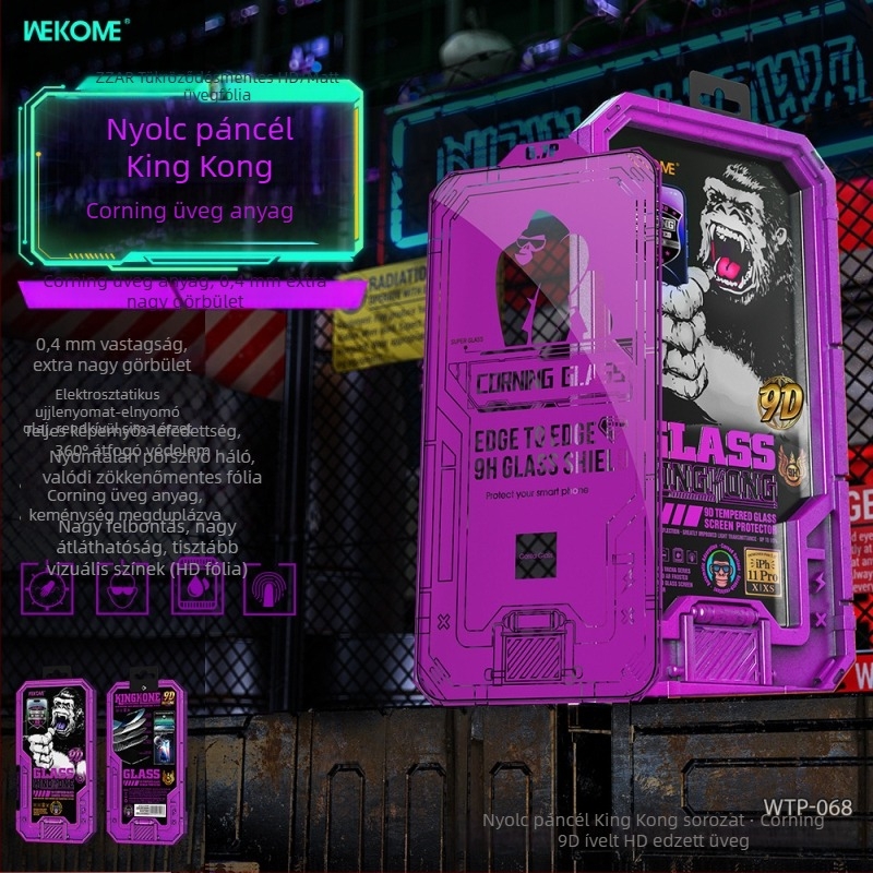 WEKOME HD Corning edzett üveg kijelzővédő iPhone-hoz — magánéletvédelmi funkció, teljes képernyős védelem