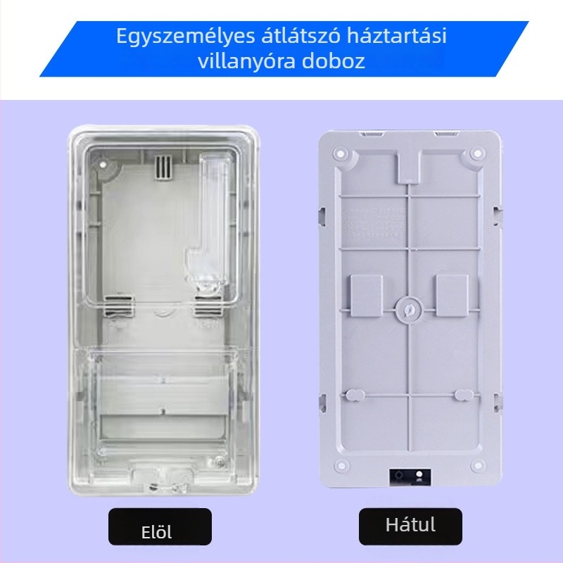 Háztartási mérődoboz, műanyag burkolattal; 1 áramkör, 1 sor; funkció: energiaelosztás/kimenet; IP30