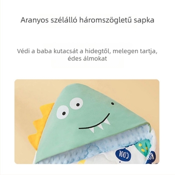 Morciey Négyévszakos baba takaró, vast plüss velúr külsővel és pamut béléssel újszülötteknek