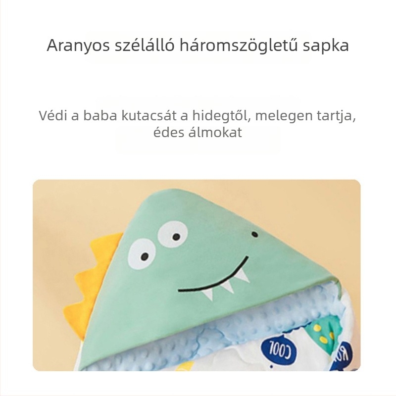 Morciey Négyévszakos baba takaró, vast plüss velúr külsővel és pamut béléssel újszülötteknek