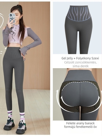 Tavasz–Nyár új stílus: jóga nadrág magas derék, ultraelasztikus, cápa mintával, 3D hatás, rövid fazon, Barbie-stílus nőknek