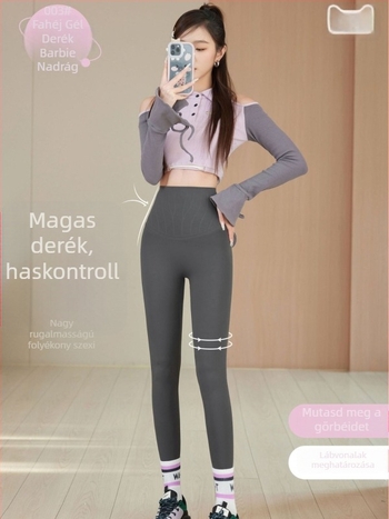 Tavasz–Nyár új stílus: jóga nadrág magas derék, ultraelasztikus, cápa mintával, 3D hatás, rövid fazon, Barbie-stílus nőknek