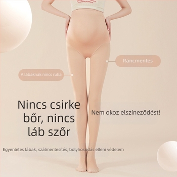 Terhes harisnyanadrág fenékemelés és has-támasz támogatással, vékony négy évszakos, nylon 50–70% + elasztán, 3D mintázat, nude felület