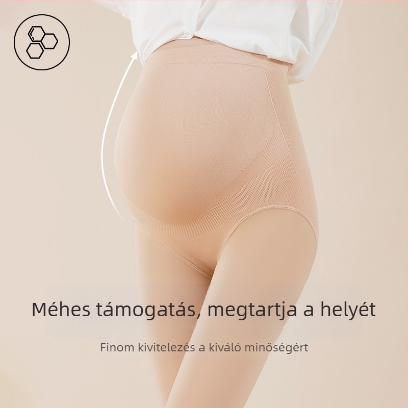 Terhes harisnyanadrág fenékemelés és has-támasz támogatással, vékony négy évszakos, nylon 50–70% + elasztán, 3D mintázat, nude felület