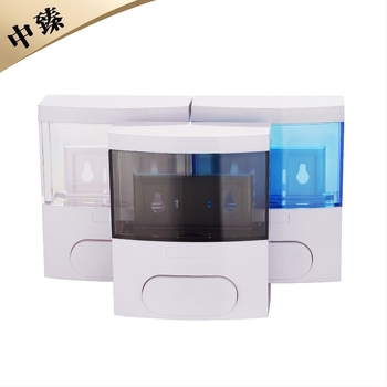 Fali szappanadagoló, ABS műanyagból, kézi nyomású működés, modern dizájn