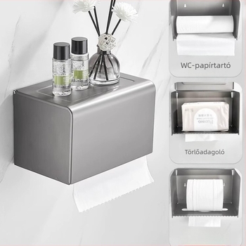 Fürdőszobai törölközőtartó - alumíniumötvözet, spray bevonattal, modern minimalista stílus, Baomu márka, származás Yuyao, Zhejiang