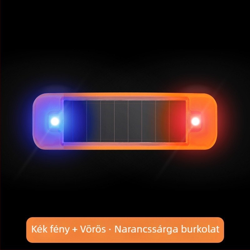 Autó napelemes riasztó LED fény, vezeték nélküli telepítés nélkül, Deep Steam márka, általános kompatibilitás, lélegző dekoratív LED fény