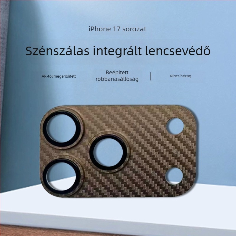 iPhone 17 lencsevédő fólia – edzett üveg, HD