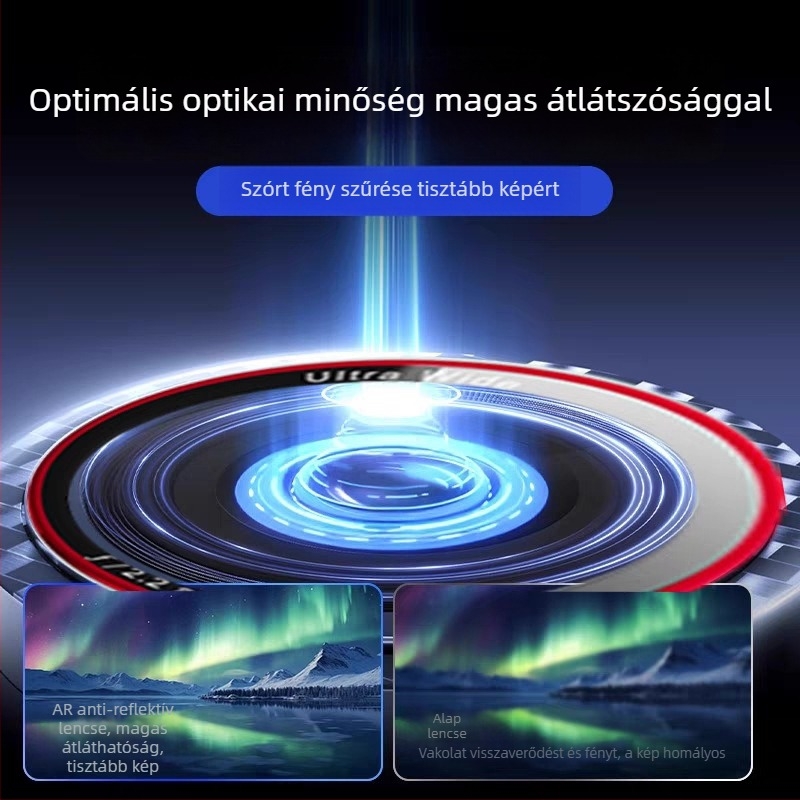 iPhone 17 lencsevédő fólia – edzett üveg, HD