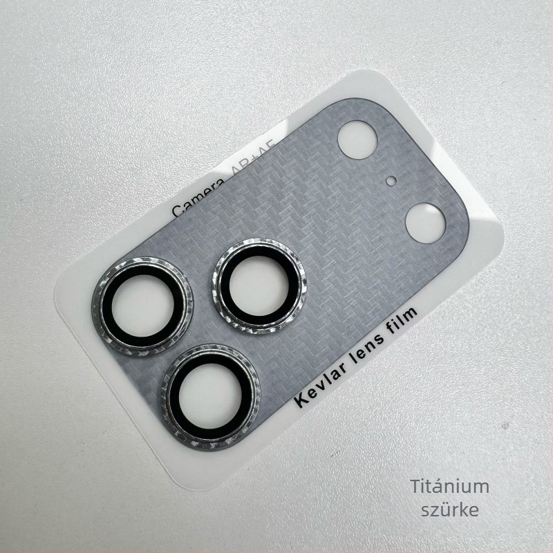 iPhone 17 lencsevédő fólia – edzett üveg, HD