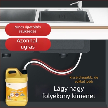 Rozsdamentes acél konyhai mosogatószer-adagoló hosszabbítócsővel, modell TS-SD007-1G, 0.4 kg