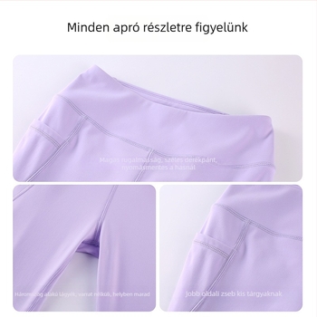 Lányok jóga nadrágja, széles szabású, lélegző, Nylon-Spandex 75/25, 3–8 év, tavasz–ősz