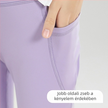 Lányok jóga nadrágja, széles szabású, lélegző, Nylon-Spandex 75/25, 3–8 év, tavasz–ősz