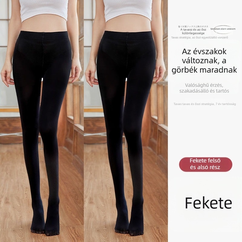 Velúr harisnyanadrág egyoldali ágyékkal, szakadásálló, közepes vastagságú, egyszínű