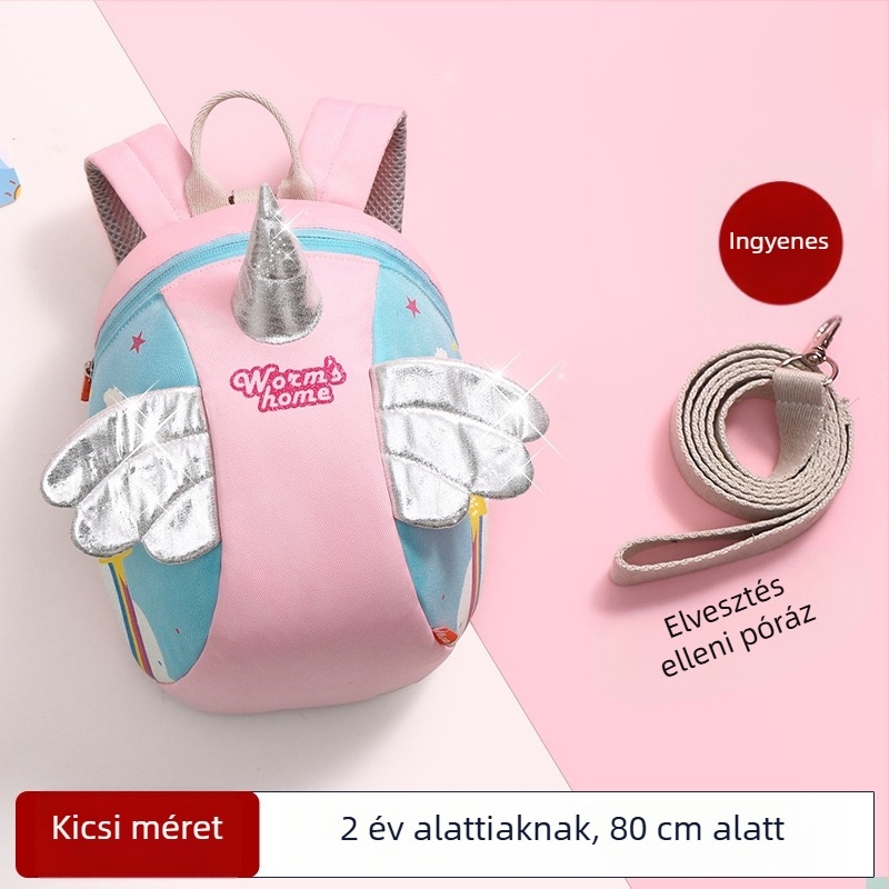 Óvodai hátizsák 3–6 éveseknek, uniszex, könnyű és lélegző anyag, kopásálló és fényvisszaverő, állatos mintával
